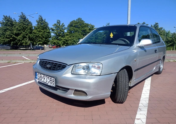 Hyundai Accent cena 2300 przebieg: 145000, rok produkcji 2002 z Libiąż małe 191